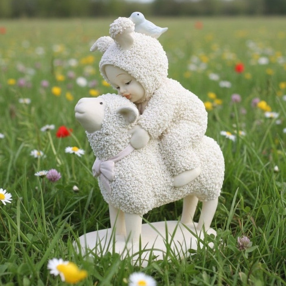 DEPT 56 Snowbunnies Ewe Haul Figurine Vintage 1999 Sheep‎ Bunny Bird Sealed Box